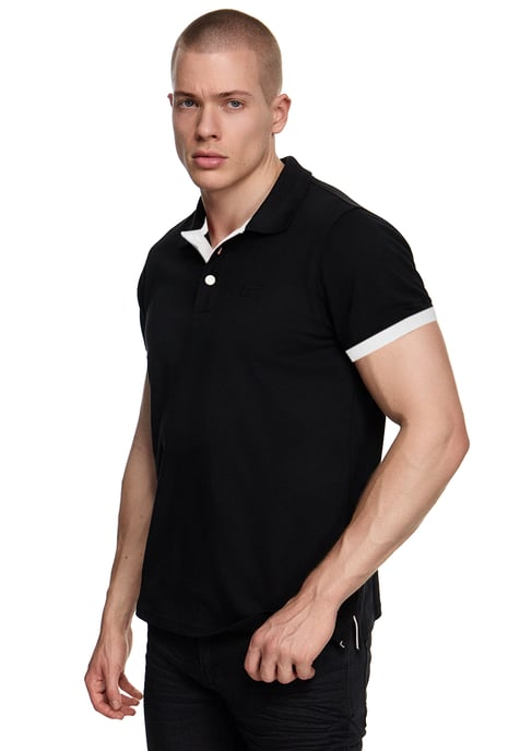 Contrast Polo Pique Shirt Regular Fit - Image 4