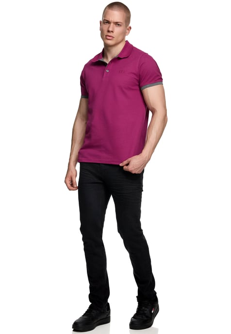 Contrast Polo Piqué Shirt Normale Pasvorm - Image 3