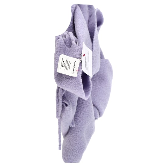 Acne Studios Fringe Scarf in Pastel Purple Wool - Image 3