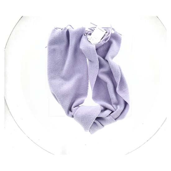 Acne Studios Fringe Scarf in Pastel Purple Wool - Image 5