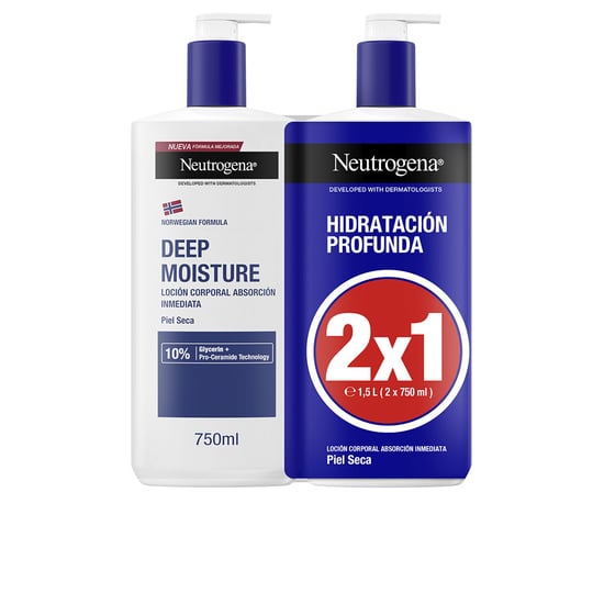Diepe Hydratatie Droge Huid Lotion Verpakking 2 X 750 ml - Image 1