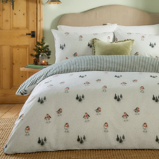 Wylder Nature Robin's Return Brushed Cotton Duvet Set - Image 3