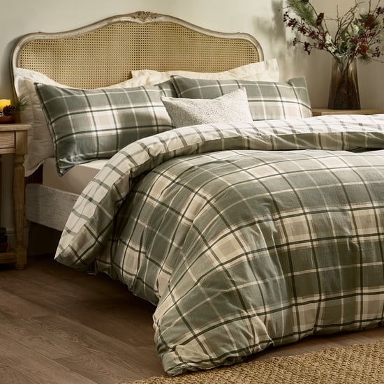 Wylder Nature Braemar Check Soft Brushed Cotton Duvet Set - Image 3