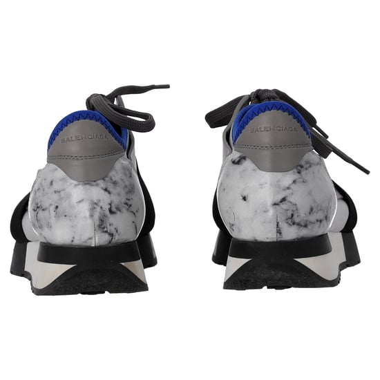 Balenciaga Race Runner Marble Sneakers in Grijs Suède - Image 3
