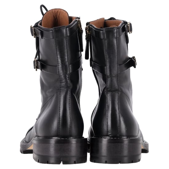 Malone Souliers Combat Boots in Black Leather - Image 5