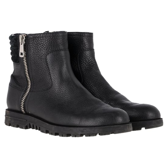 Gucci Micro GG Zipped Ankle Boots in Black Leather - Image 4