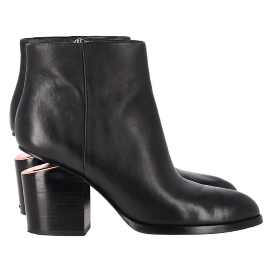 Alexander Wang Gabi Ankelskor i Svart Läder - Image 1