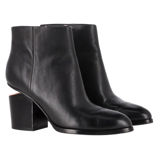 Alexander Wang Gabi Ankelskor i Svart Läder - Image 4