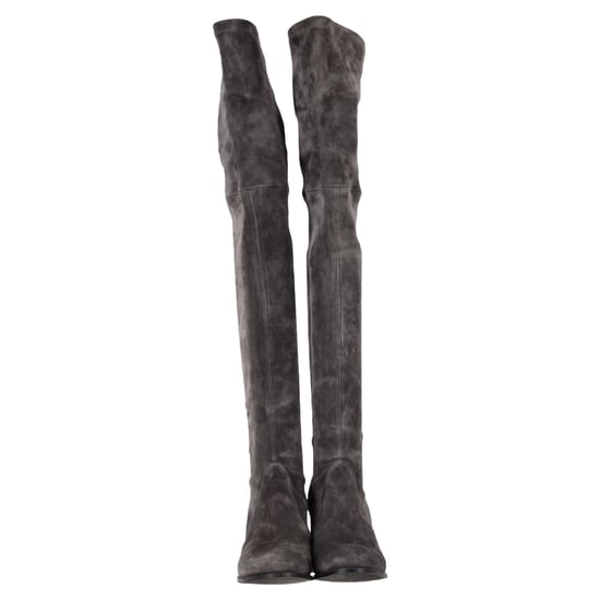 Stuart Weitzman Genna Over The Knee Boots in Grey Suede - Image 3