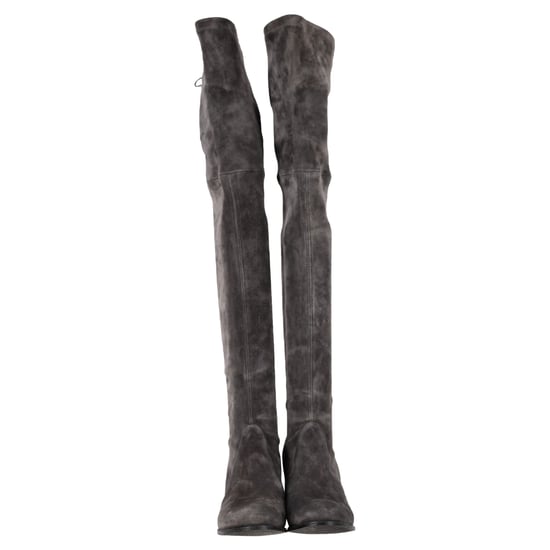 Stuart Weitzman Genna Over The Knee Boots in Grey Suede - Image 4