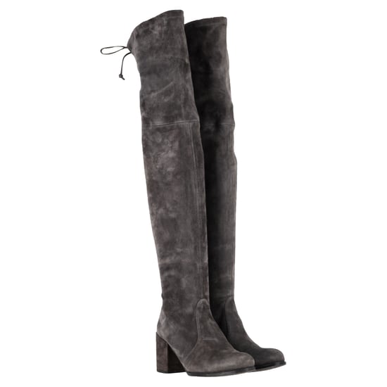 Stuart Weitzman Genna Over The Knee Boots in Grey Suede - Image 5