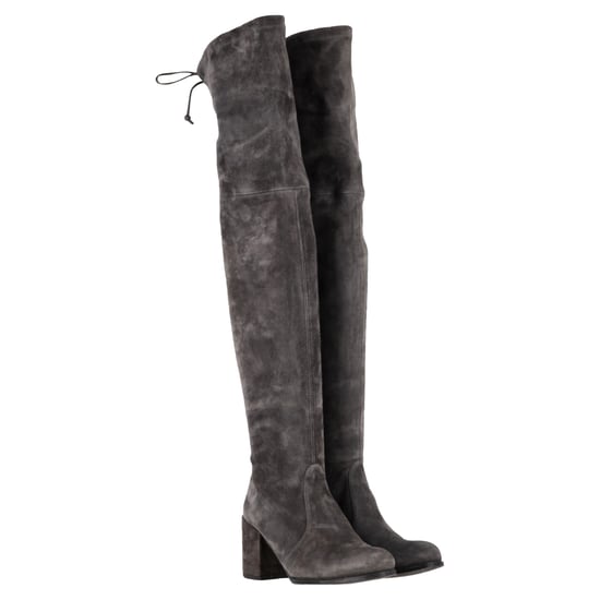 Stuart Weitzman Genna Over The Knee Boots in Grey Suede - Image 6