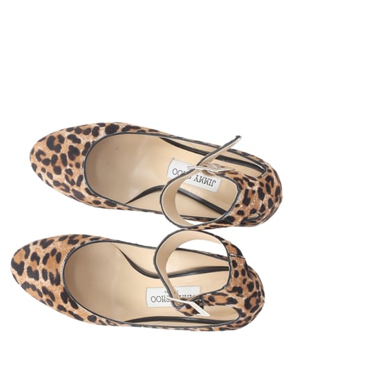 Jimmy Choo Helena 65 Leopard Print Pumps in Calf Hair Leather - Image 3