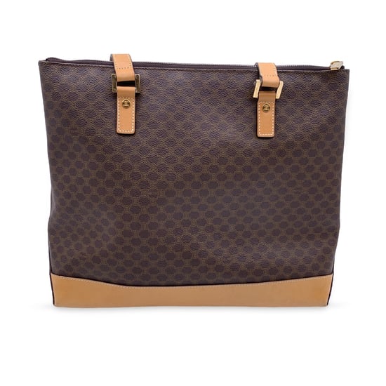 Celine Vintage Cloth Tote Bag Macadam - Image 3