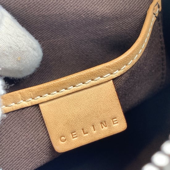Celine Vintage Cloth Tote Bag Macadam - Image 6
