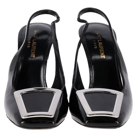 Saint Laurent Pablo Slingback Pumps in Black Leather - Image 2