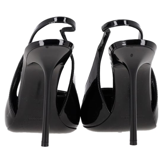 Saint Laurent Pablo Slingback Pumps in Black Leather - Image 5