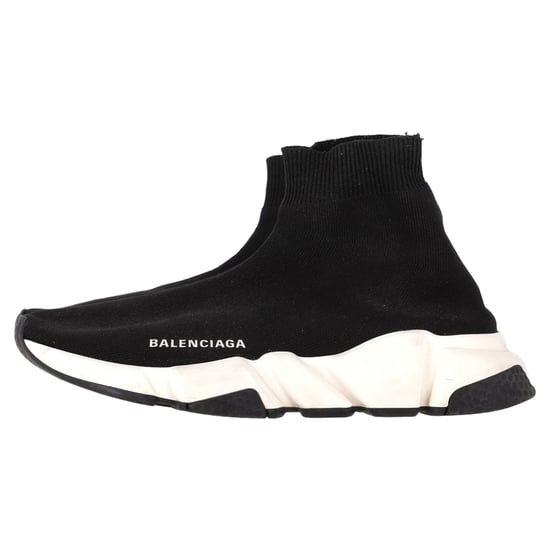 Balenciaga Speed Trainer Shoes in Black Polyester - Image 4