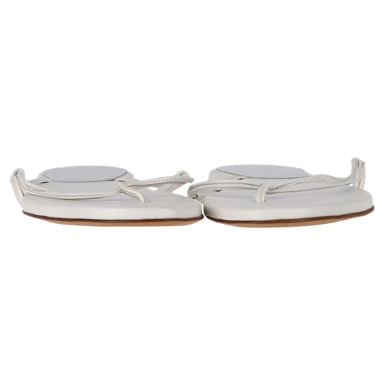 Gabriela Hearst Flip Flop Sandals in White Leather - Image 3