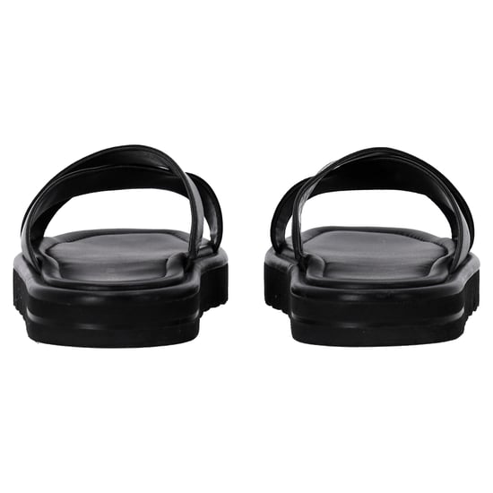 Stuart Weitzman Elodie Slide Sandals in Black Leather - Image 4