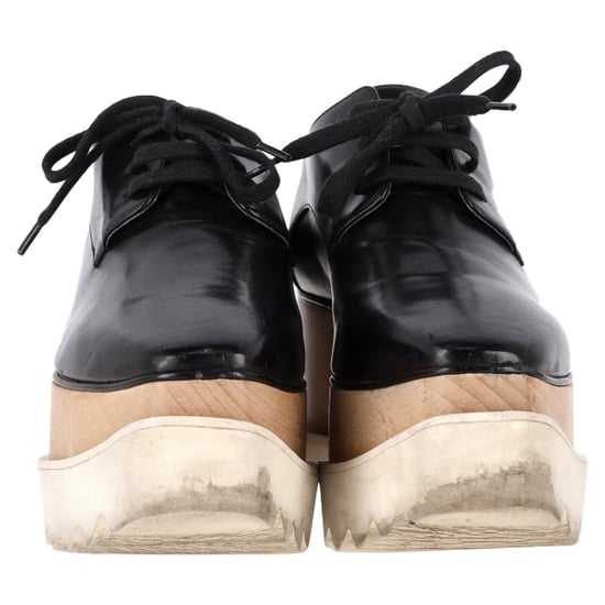 Stella McCartney Elyse Platform Derby Sneakers in Black Faux Leather - Image 2