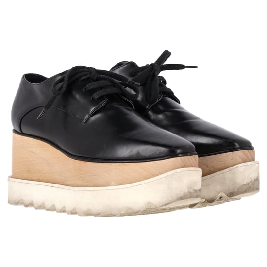 Stella McCartney Elyse Platform Derby Sneakers in Black Faux Leather - Image 3