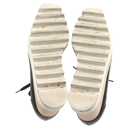Stella McCartney Elyse Platform Derby Sneakers in Black Faux Leather - Image 6