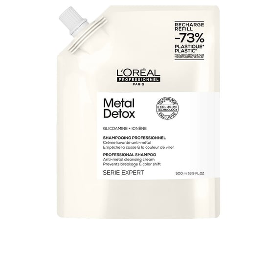Metal Detox Shampoo för Skadat Hår Påfyllning 500 ml - Image 1