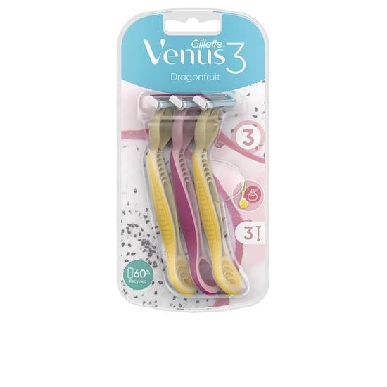 Venus3 Dragonfruit Wegwerpscheermesjes voor Haarverwijdering - Image 1