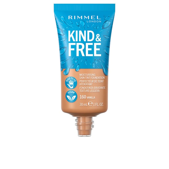 Kind & Free Hudtonande Foundation #160-vanilj 30 ml - Image 1