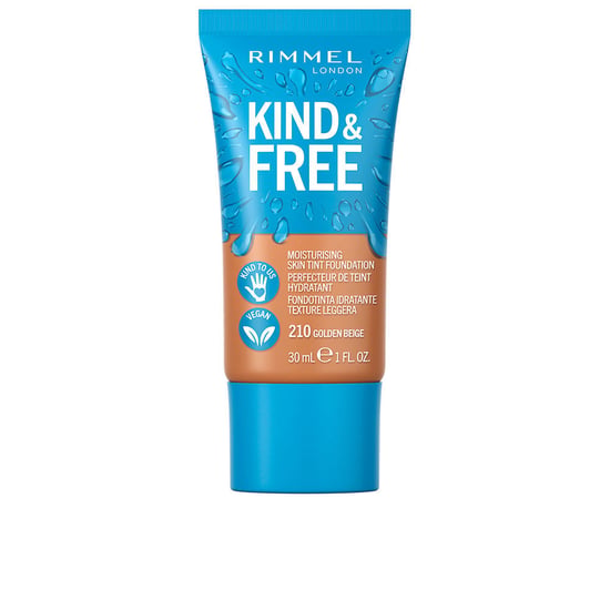 Kind & Free Hudtoningsfoundation #210-guldbeige 30 ml - Image 1