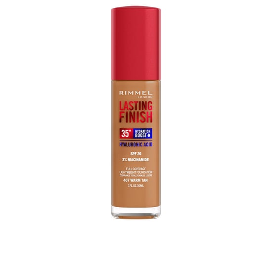 Långvarig Finish Hydration Boost Spf20 #407-värmebrun 30 ml - Image 1