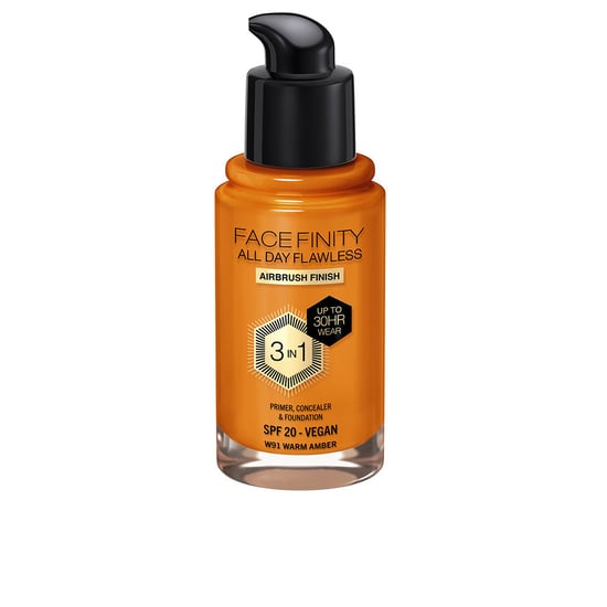 Facefinity All Day Flawless 3 i 1 Foundation #w91-värmande Amber 30 ml - Image 1