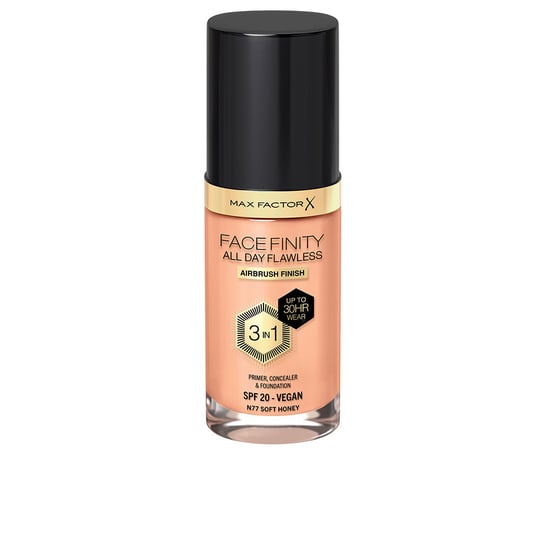 Facefinity 3-in-1 Primer, Concealer & Foundation #77-zachte Honing 30 ml - Image 1