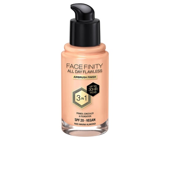 Facefinity Helt Perfekt 3 I 1 Foundation #n45-varm Mandel 30 ml - Image 1