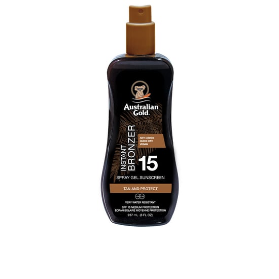 Solskyddsmedel Spf15 Spray Gel Med Omedelbar Bronzerserum 237 ml - Image 1