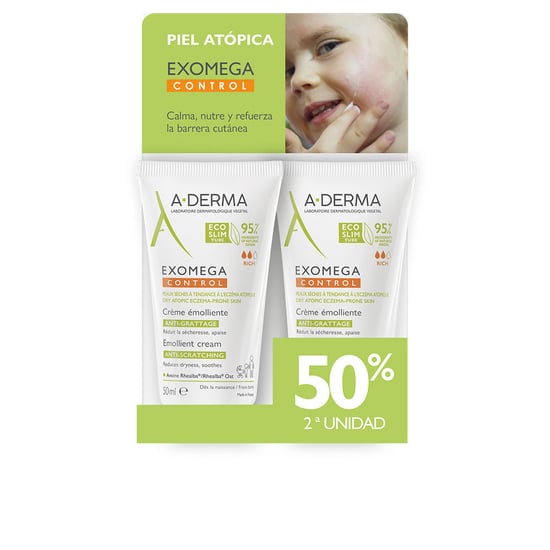 Exomega Control Emolliënt Crème Verpakking 2 X 50 ml - Image 1