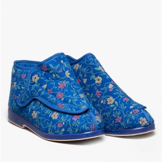 GBS RHONA Womens Boot Slippers Blue - Image 2