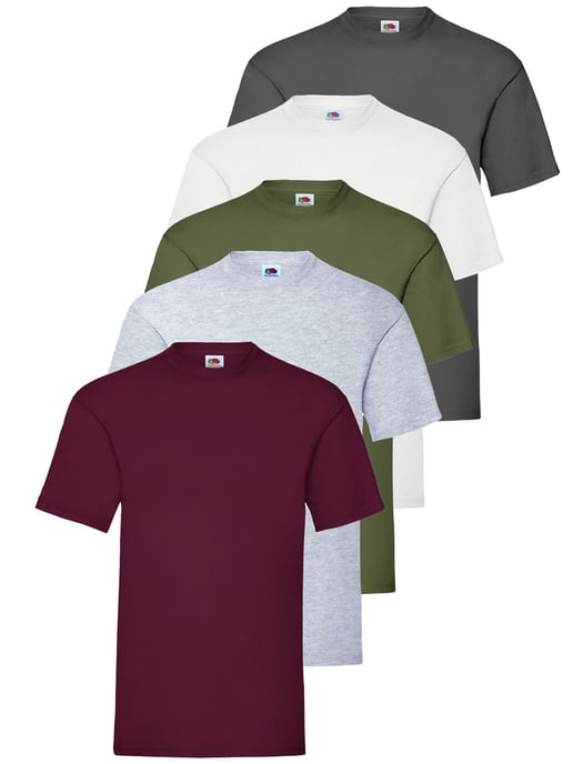 Fruit of the Loom Mens T-Shirt 5 Pack - Image 1