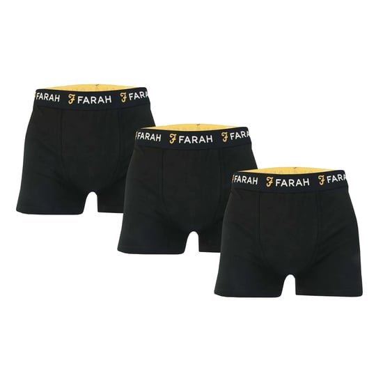 Farah Heren Saginaw Boxershorts (Set van 3) (Zwart) - Image 1