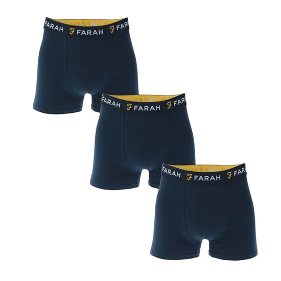 Farah Heren Aveleer Boxershorts (Set van 3) (Marine) - Image 1