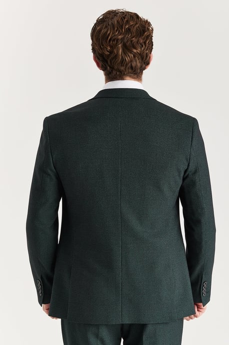 Men's Green Suit Blazer Prince Of Wales Formal Blazer - Image 3