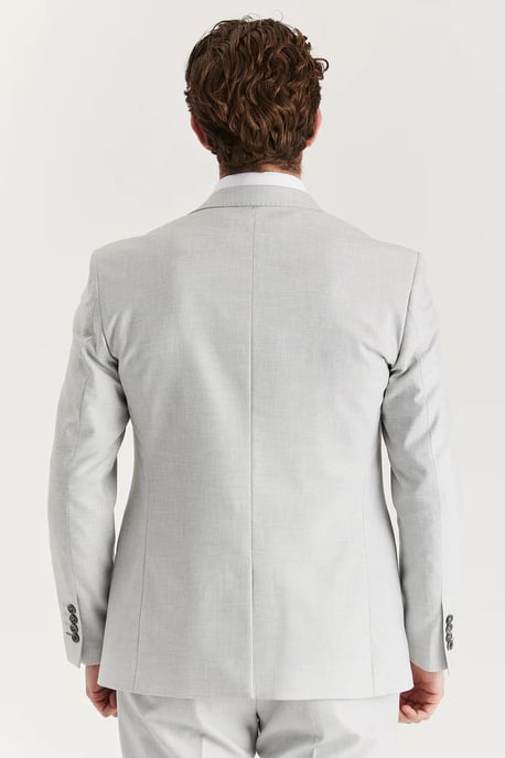 Men's Silver Lightweight Summer Single-Breasted Blazer - Image 3