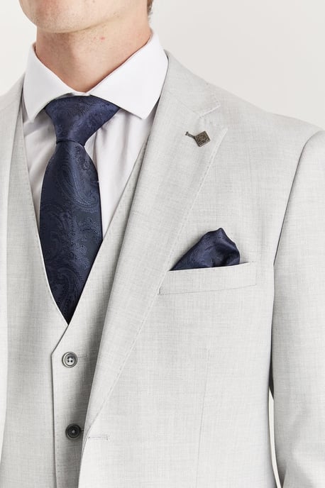 Men's Silver Lightweight Summer Single-Breasted Blazer - Image 5