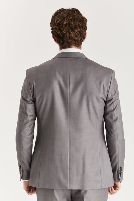 Men’s Grey Tailored Suit Blazer Formal Jacket - Image 5