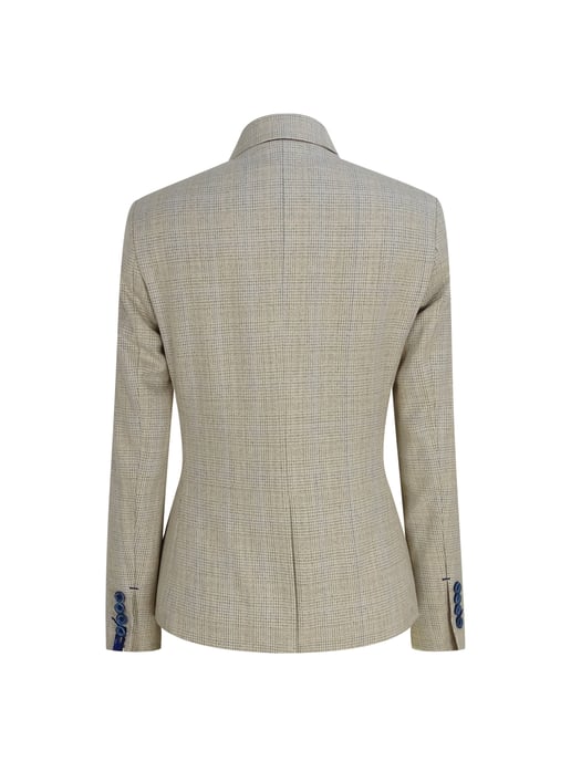 Dames Tweed Herringbone Cream Jas Peaky Blinders - Image 4