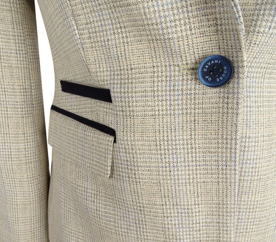 Dames Tweed Herringbone Cream Jas Peaky Blinders - Image 5
