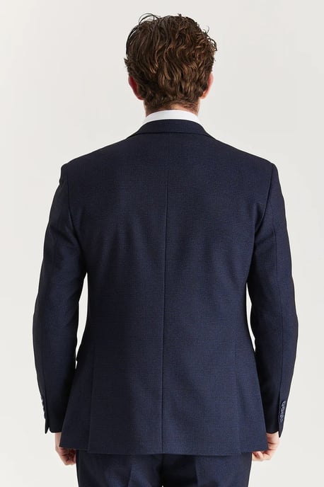 Men's Navy Suit Blazer Prince Of Wales Formal Blazer - Image 3