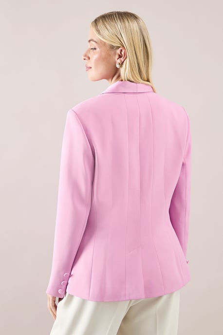 Petite Shawl Collar Edge To Edge Jacket - Image 4