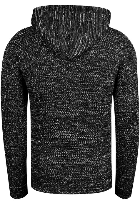 Chunky contrasterende hoodie met 1/2 rits - Image 2